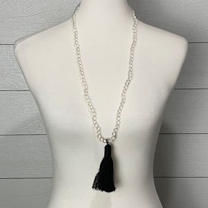 Black Tassel Necklace